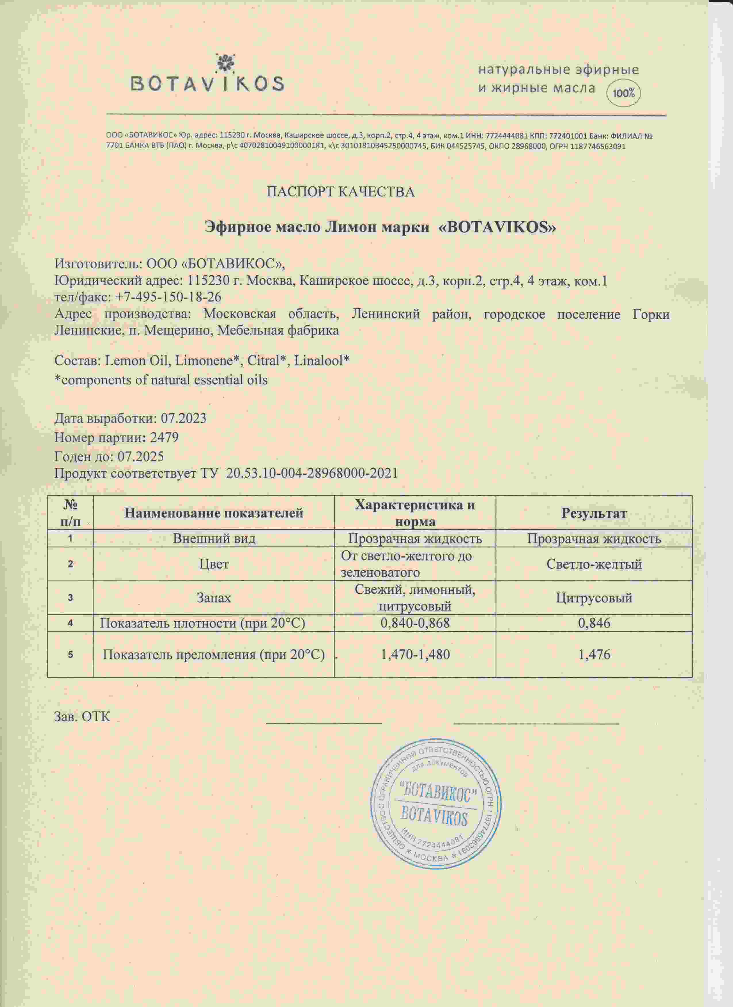 Паспорт №072023